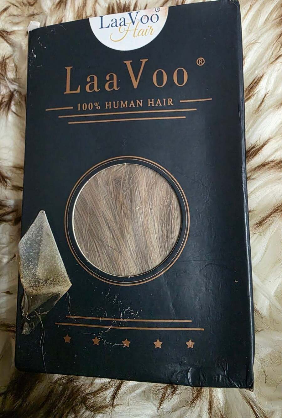 LaaVoo 100% Human Hair Clip-in Extensions #8-16-8 12-70G4 Y1A29G